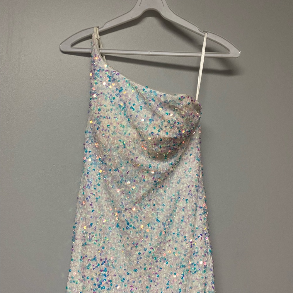 One-Shoulder Sequin Dress